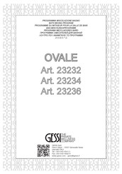 Gessi OVALE 23232 Instrucciones De Instalación