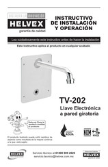 Helvex TV-202 Instrucciones De Instalación