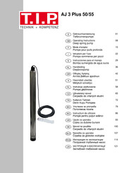 T.I.P. AJ 3 Plus 50/55 Instrcciones Para El Manejo