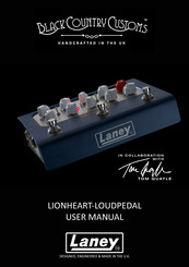 Laney Black Country Customs Tom Quayle LOUDPEDAL LIONHEART Manual De Instrucciones