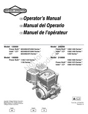 Briggs & Stratton Power Built 875 Serie Manual Del Operario