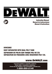 DeWalt DXVCS002 Manual De Instrucciones