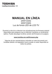 Toshiba 24W1333G Manual En Linea