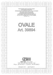 Gessi OVALE 39894 Instrucciones De Instalación