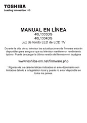 Toshiba 40L1333DG Manual En Linea