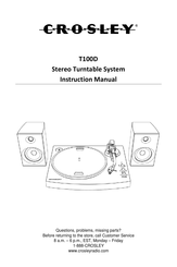 Crosley T100D Manual De Instrucciones