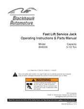 Blackhawk Automotive BH6036 Manual De Piezas E Instrucciones De Funcionamiento