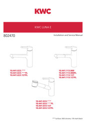 KWC LUNA-E 10.441.023.127FL Manual De Instalación Y Servicio