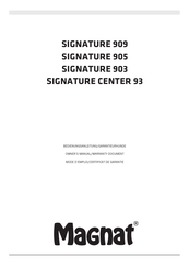 Magnat SIGNATURE 909 Manual Del Usuario