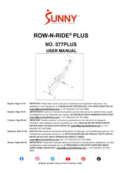 Sunny ROW-N-RIDE PLUS Manual Del Usuario