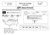 BEAU RIVAGE GADINA1MT01 Instrucciones De Montaje