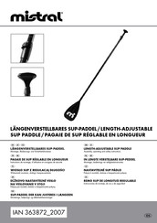 Mistral 363872 2007 Instrucciones De Montaje, De Uso Y De Seguridad