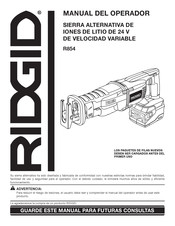 RIDGID R854 Manual Del Operador