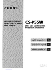 Aiwa CS-P55W Instrucciones De Manejo