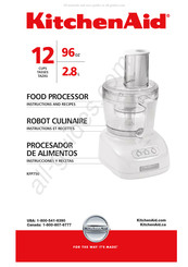 KitchenAid KFP750 Instrucciones Y Recetas