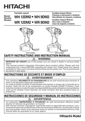 Hitachi Koki WR 12DM2 Manual