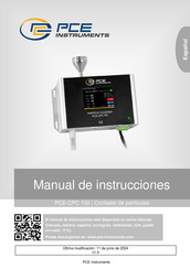 PCE Instruments PCE-CPC 100 Manual De Instrucciones