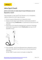 Jabra Sport Coach Instrucciones