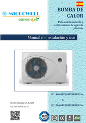 MICROWELL HP 1100 GREEN INVERTER PRO Manual De Instalacion Y Uso