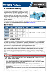 Little Giant JP-100-C Manual Del Usuario