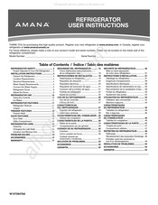 Amana A8RXCGFXW Manual De Instrucciones