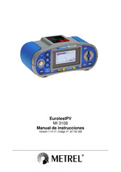 METREL EurotestPV MI 3108 Manual De Instrucciones