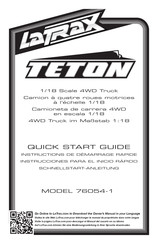 LaTrax TETON 76054-1 Instrucciones Para El Inicio Rápido