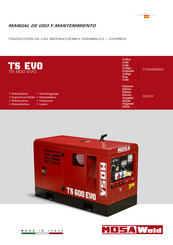 MOSA Weld TS 600 EVO Manual De Uso Y Mantenimiento