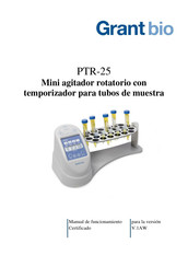 Grant bio PTR-25 Manual De Funcionamiento