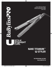 BaBylissPro Nano Titanium BABNT2071UZ Manual De Instrucciones