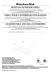 KitchenAid 750-0781K Instrucciones De Instalación Y Manual De Uso Y Cuidado