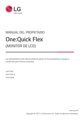 LG One Quick Flex 43HT3WJ-B.AUS Manual Del Propietário