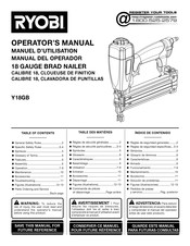 Ryobi Y18GB Manual Del Operador