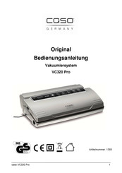 Caso Germany VC320 Pro Manual Del Usuario