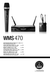 Harman AKG WMS 470 Instrumental Set Modo De Empleo