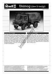 REVELL Unimog Lkw 2 t tmilgl Manual Del Usuario