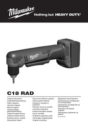 Milwaukee C18 RAD-31C Manual Original