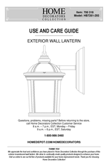 Home Decorators Collection HB7261-293 Guía De Uso Y Mantenimiento