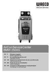 Waeco AirCon Service Center BMW 2500G Instrucciones De Uso