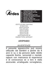 ARDES AR5PR4003 Folleto De Instrucciones