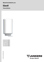 Bosch JUNKERS Elacell ES 120-5E 0 WIR-B Manual De Instalacion Y Uso