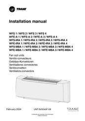 Trane WFE-A 2 Manual De Instalación