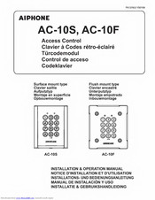 Aiphone AC-10F Manual De Instalacion Y Uso