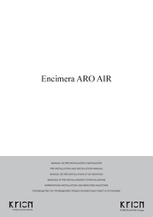 KRION ARO AIR Manual De Pre-Instalación E Instalación