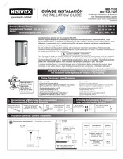 Helvex MB-1100 Guia De Instalacion