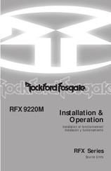 Rockford Fosgate RFX9220M Instalación Y Funcionamiento