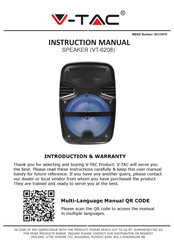 V-TAC VT-6208 Manual De Instrucciones