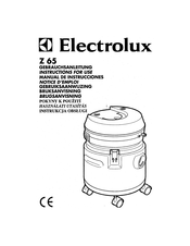 Electrolux Professional Z 65 Manual De Instrucciones