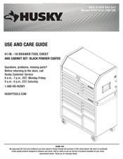 Husky HOTC4116B12S Guía De Uso Y Mantenimiento