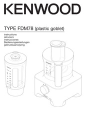 Kenwood FDM78 Instrucciones